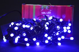 Luces LED 10 metros cable negro AZUL (2)